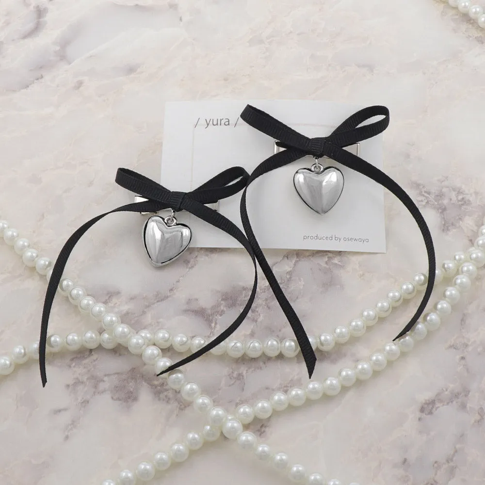 Bow Heart Beak Clip Set