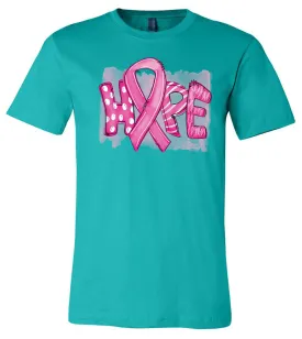 Breast Cancer - Hope - Teal Short Sleeve Tee