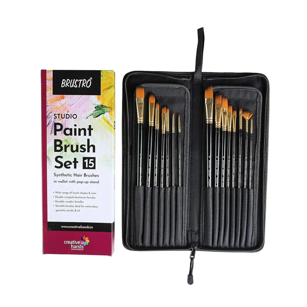 Brustro Studio Paint Brush Set of 15