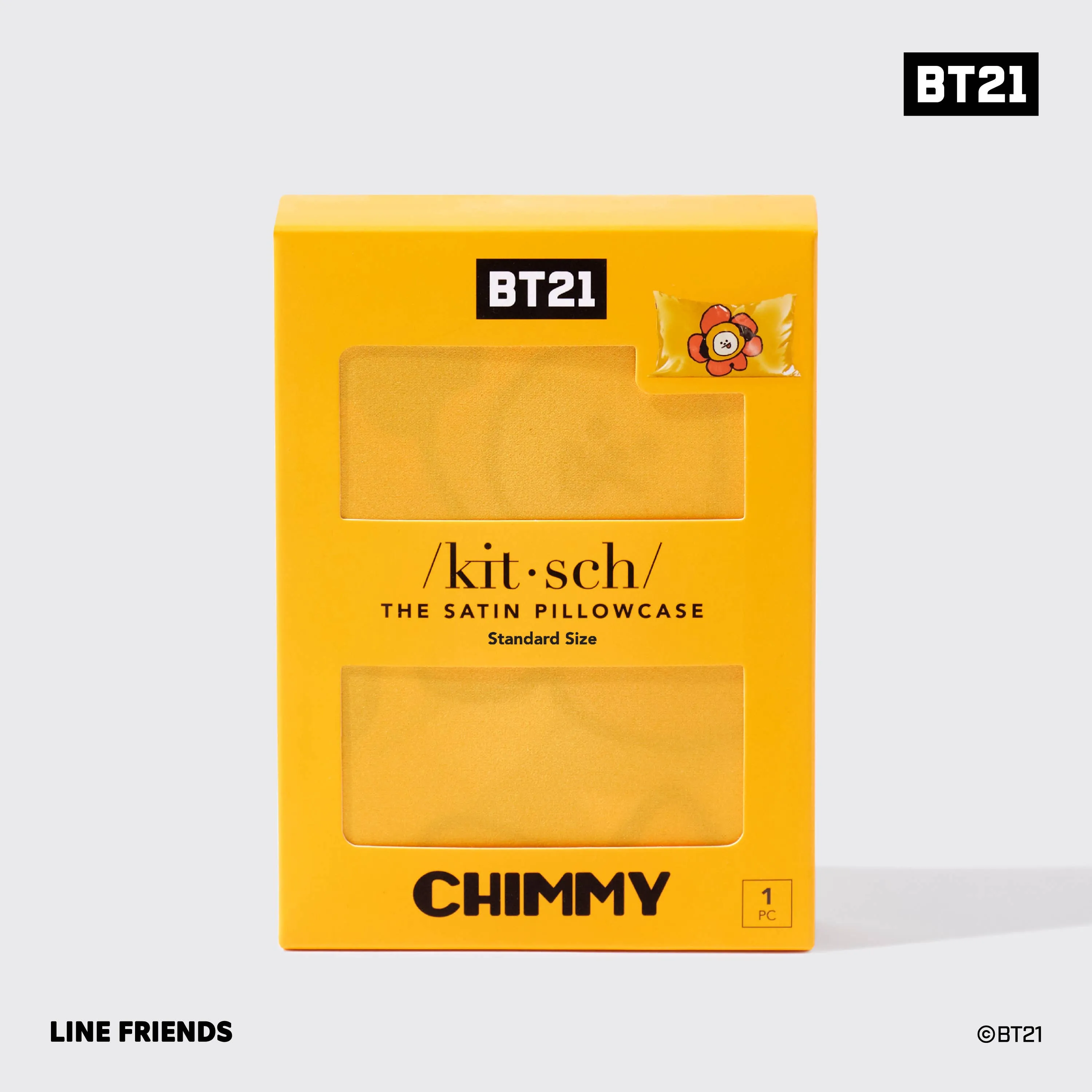 BT21 x Kitsch Satin Pillowcase Standard - Chimmy