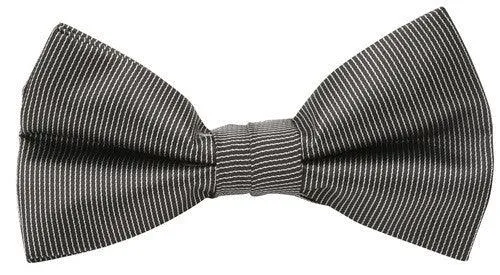 Buckle Bow Pin Stripe Black with Hank