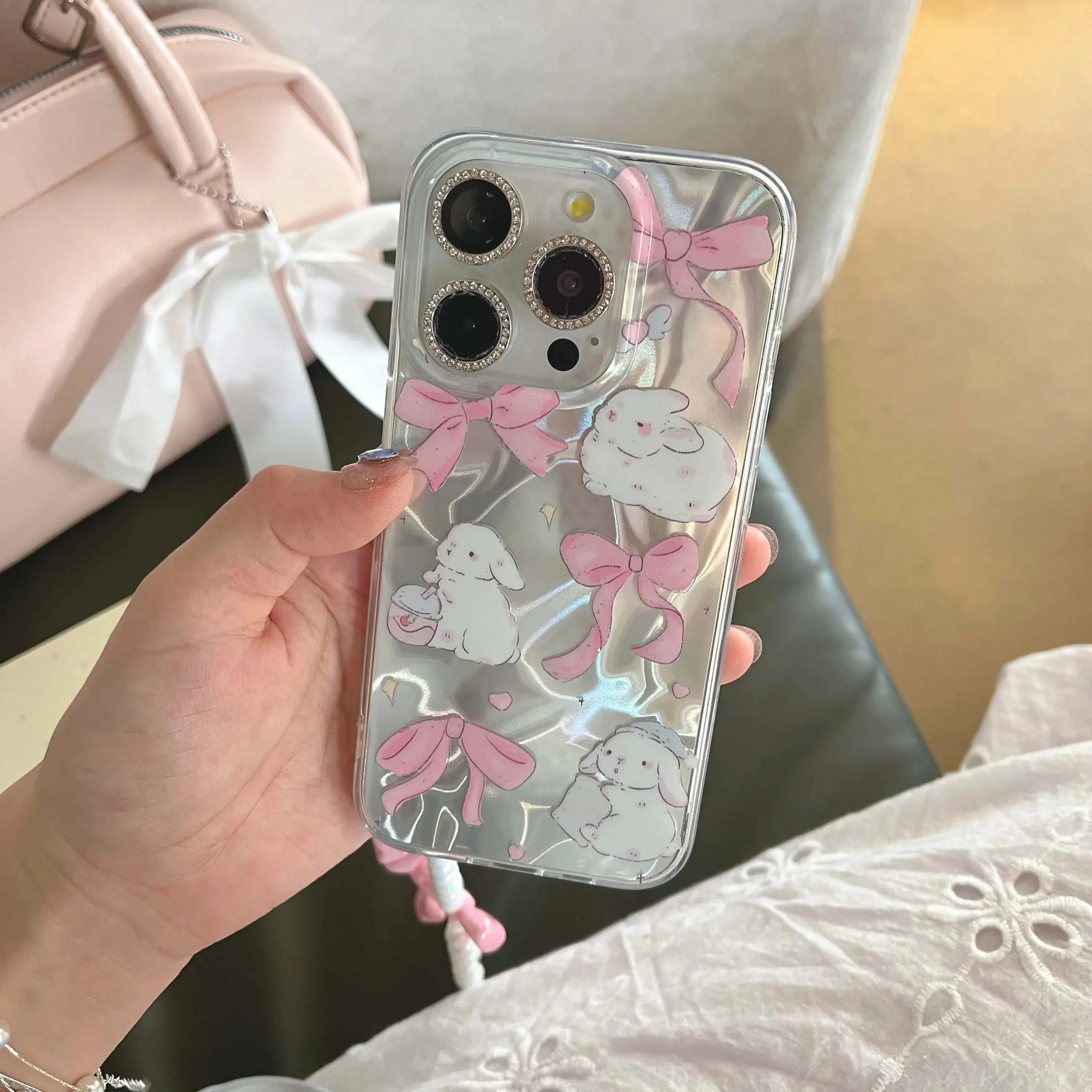 Bunnies and Bows iPhone Case