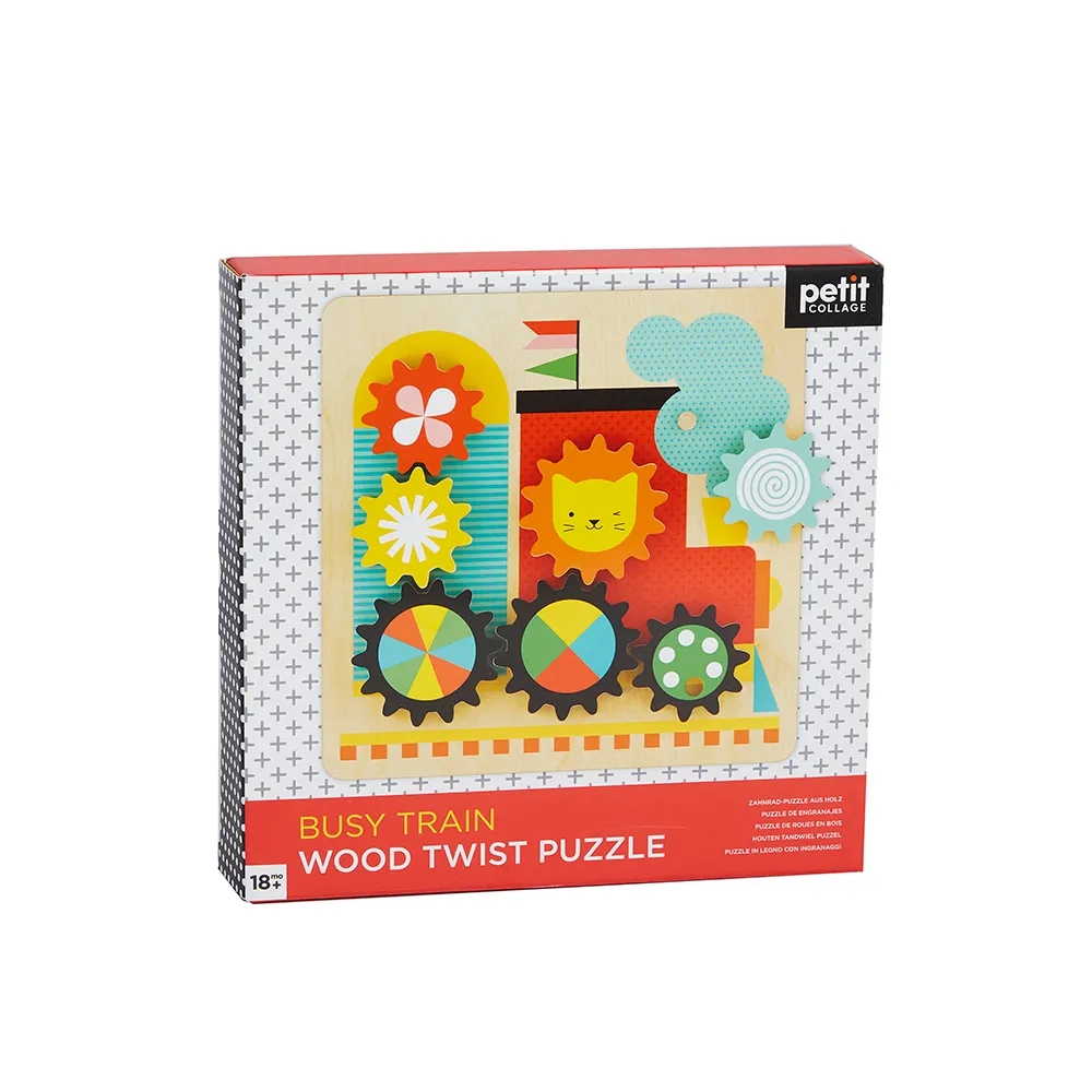 Busy Trains Wooden Twist Puzzle