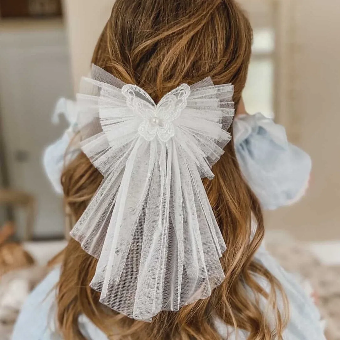 Butterfly Tulle Hair Bow