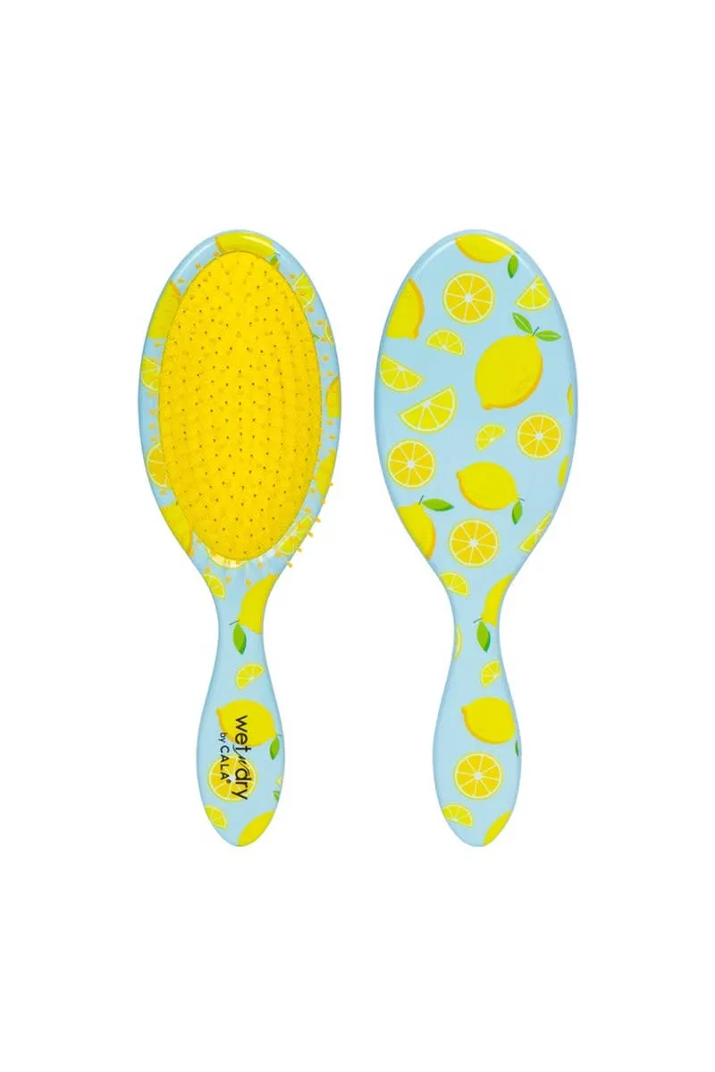 CALA Wet-N-Dry Detangling Hair Brush - lemons