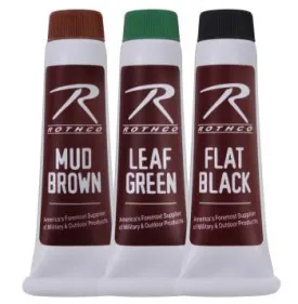 Camo Face Paint Creme Tubes 3 Pack With Pouch