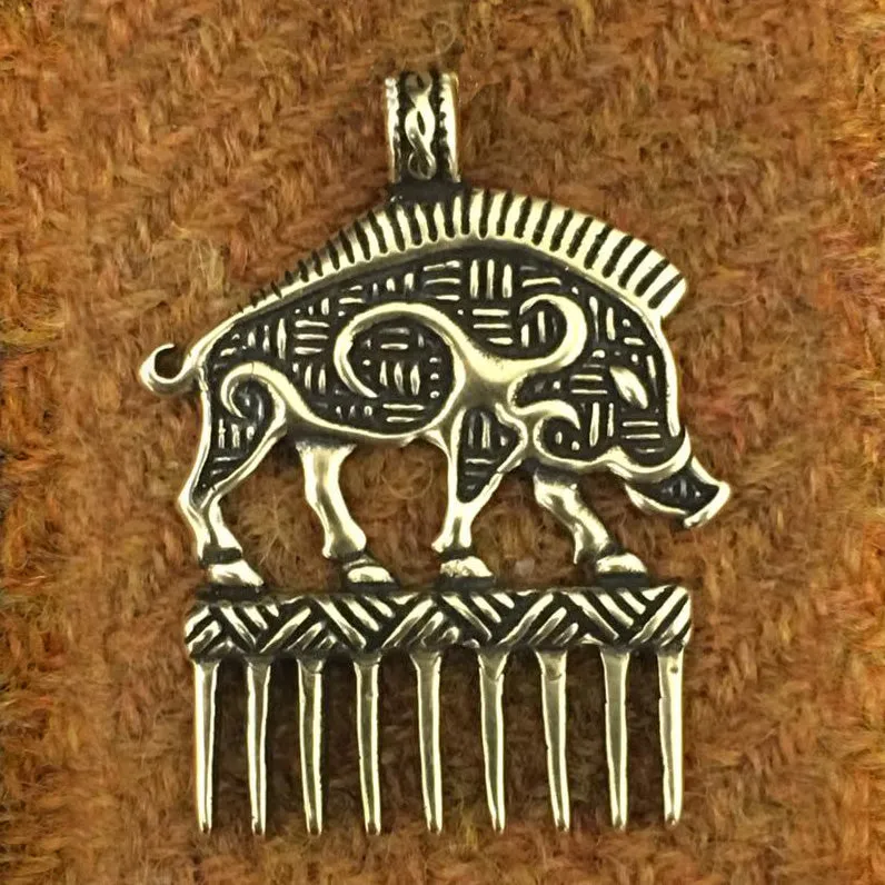 Celtic Boar Beard Comb