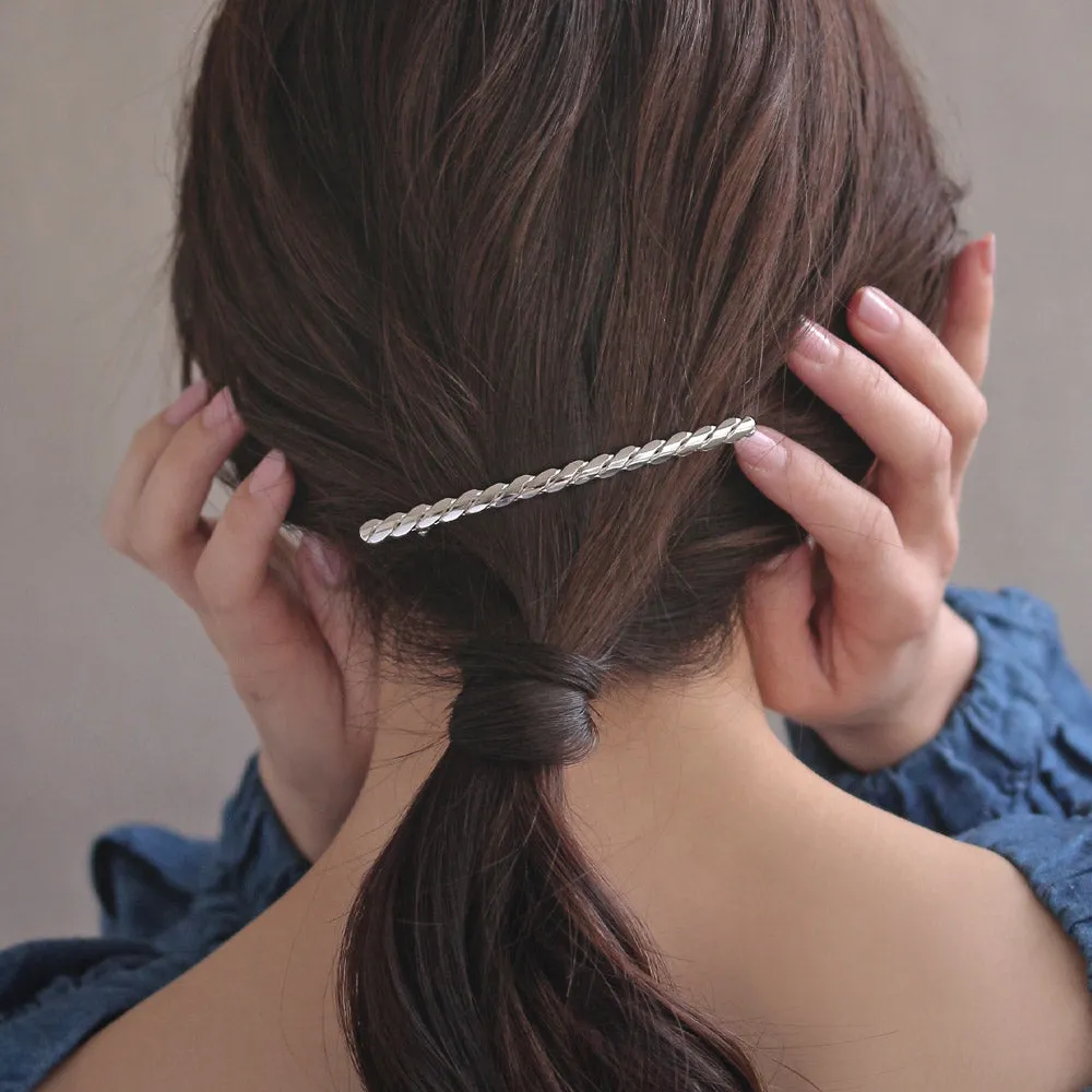 Chain Slim Rectangle Barrette