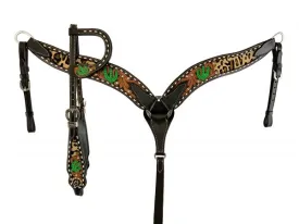 Cheetah & Cactus Headstall Set