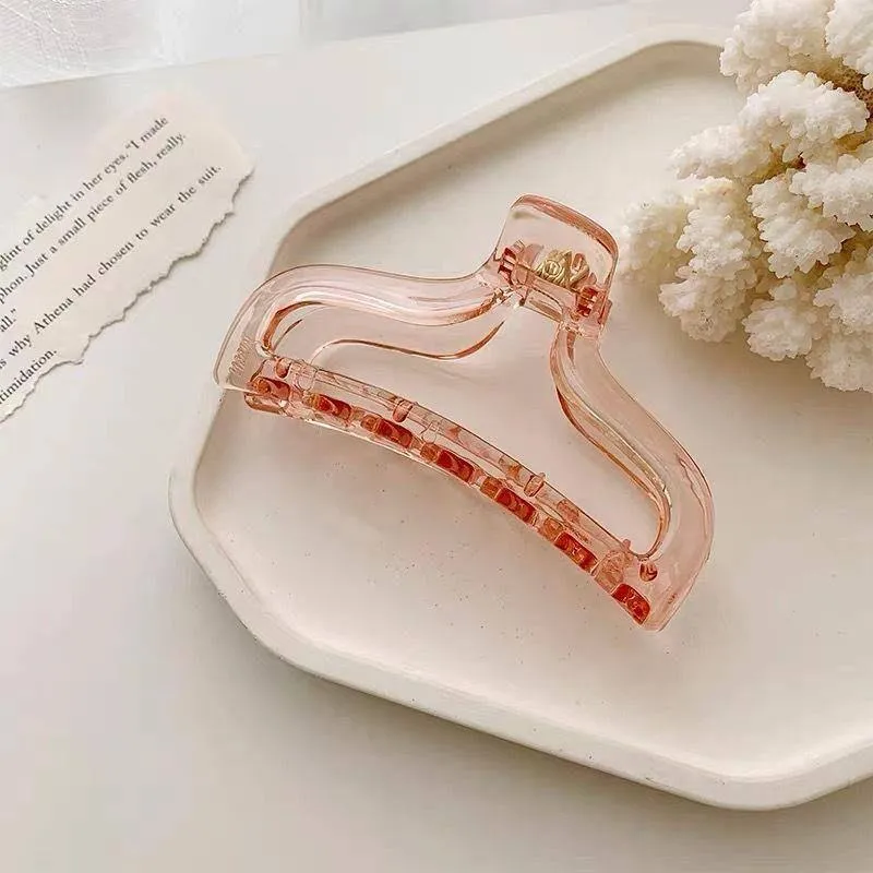 Clear Hollow Hair Claw Clip