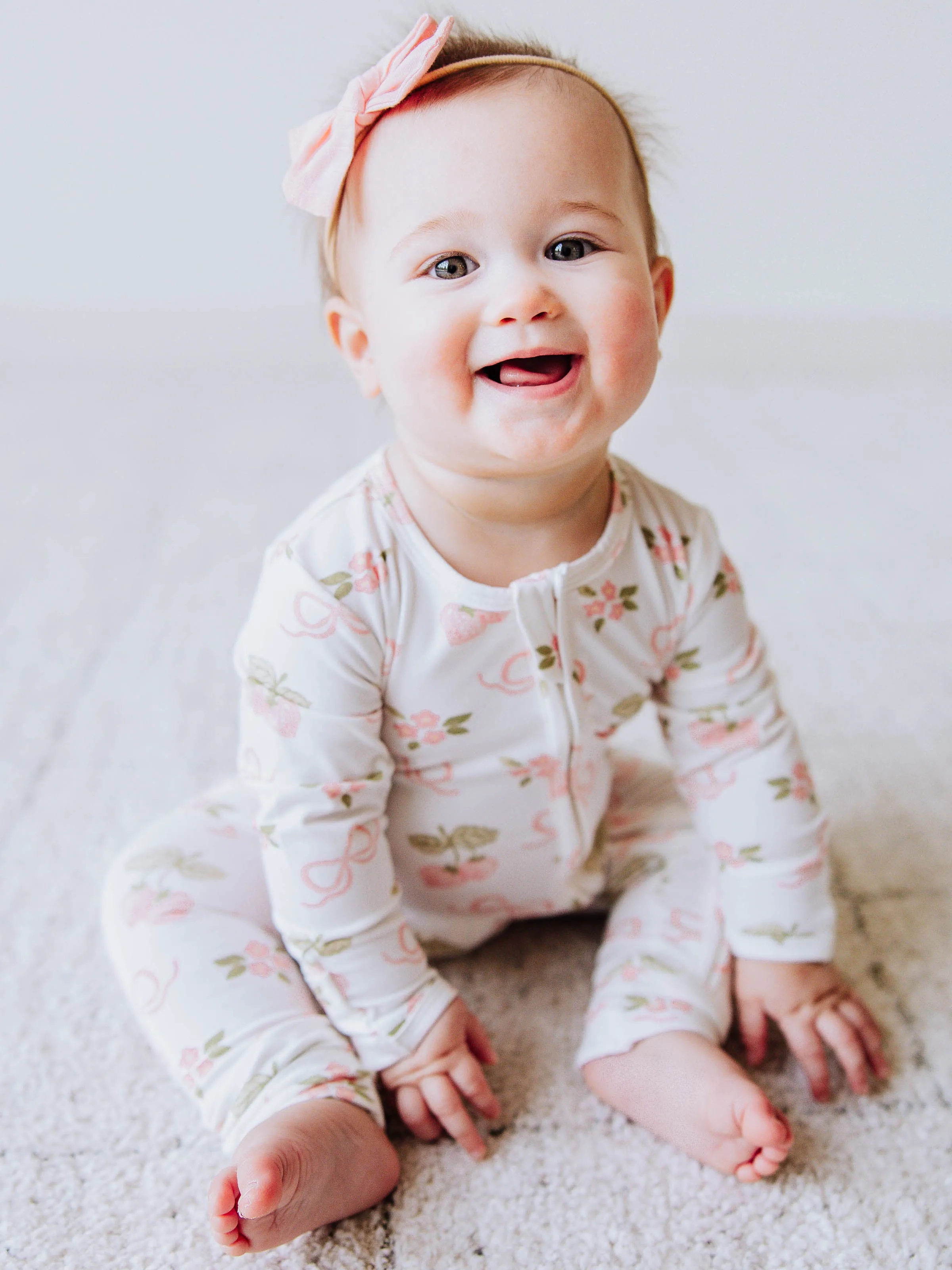 Cloud Layette - Pink Berry Bows