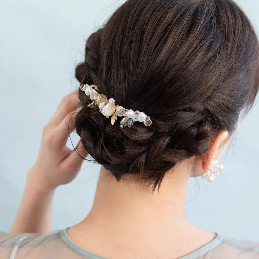 Cluster Bead Non-Slip Hair Barrette