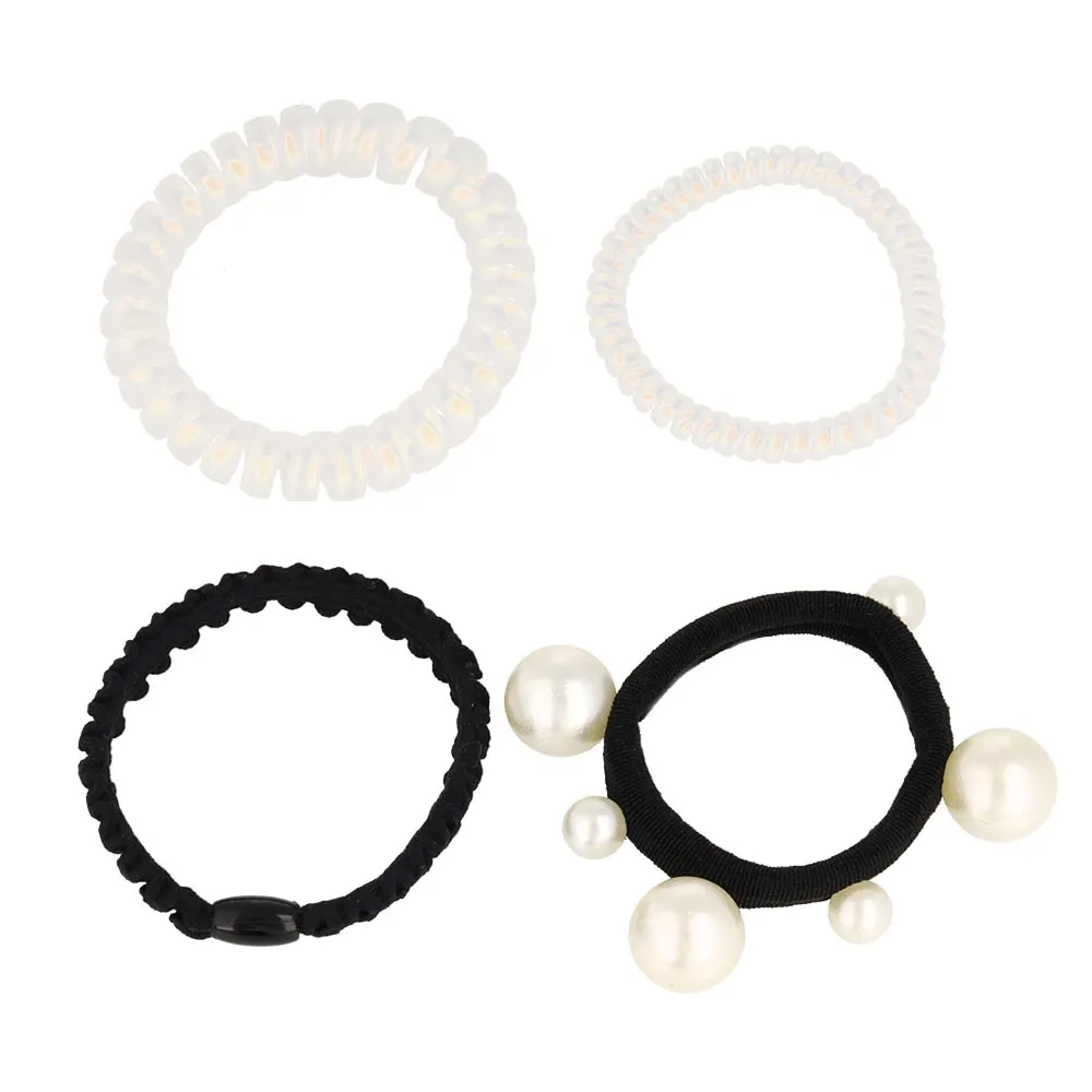 Coil Pearl Hair Tie Pack