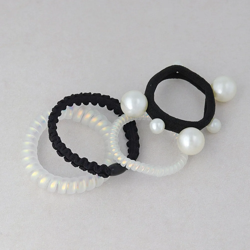 Coil Pearl Hair Tie Pack