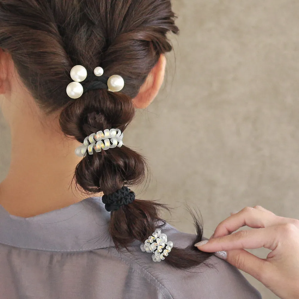 Coil Pearl Hair Tie Pack