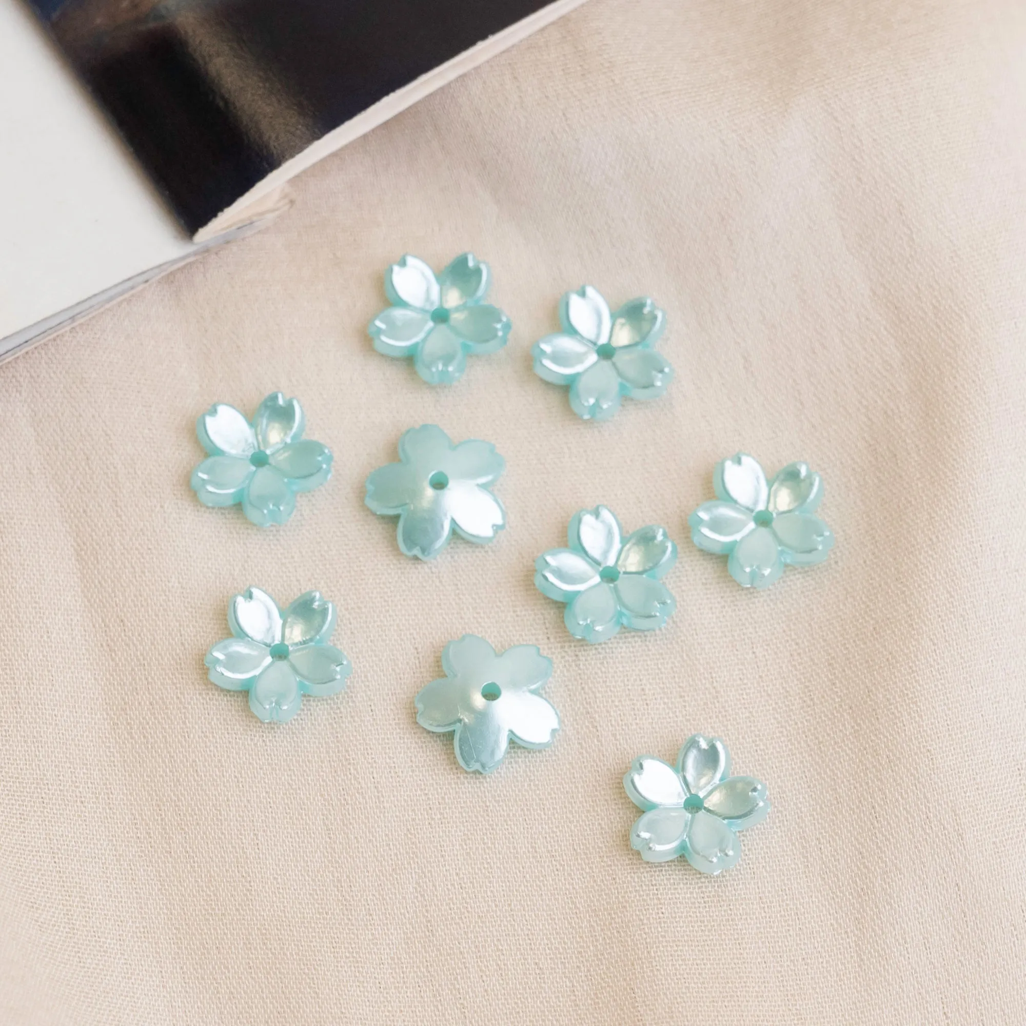 Colour Flower Hair Accessories | Size : 12mm | 100 Pcs