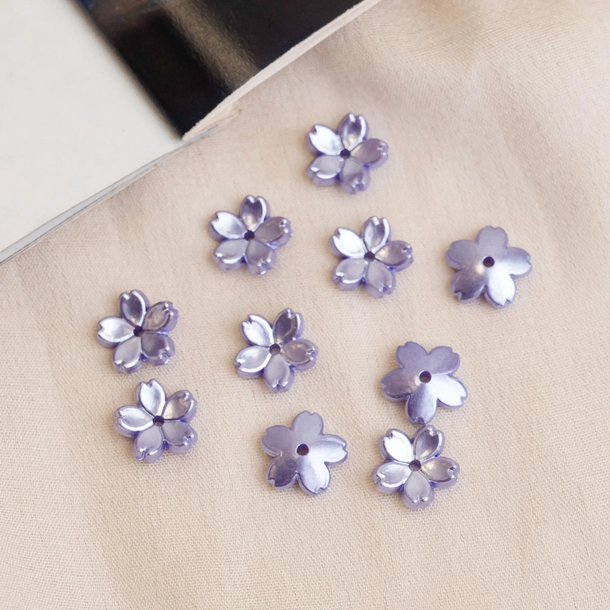 Colour Flower Hair Accessories | Size : 12mm | 100 Pcs