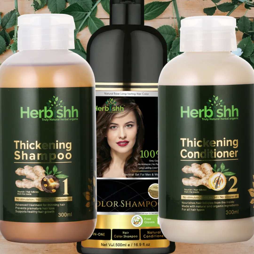 Complete hair care Combo--1 pc Color shampoo   Thickening Shampoo conditioner set