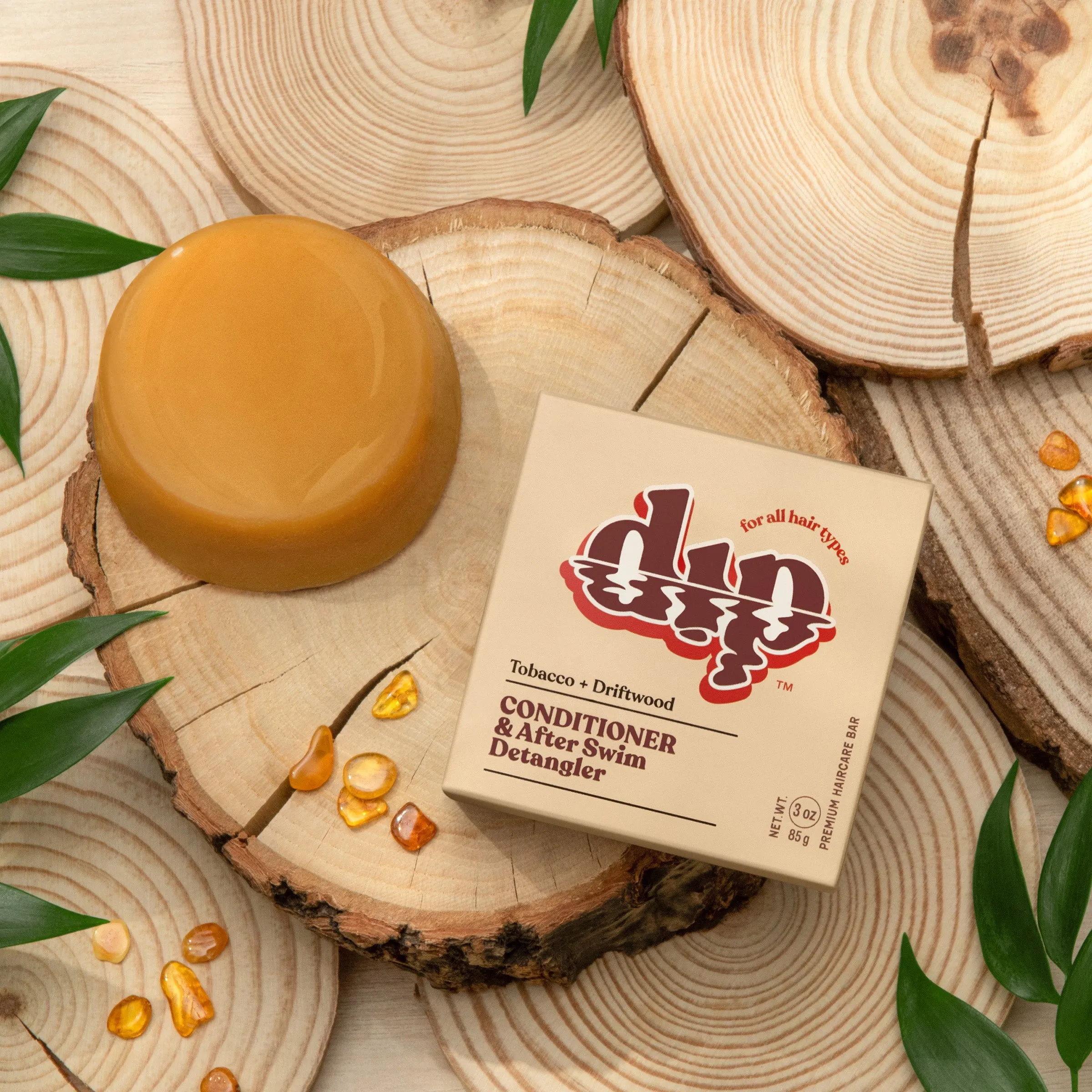 Conditioner Bar & After Swim Detangler - Tobacco & Driftwood