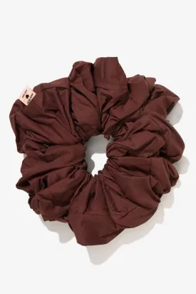 Cotton Volume Scrunchie - Coffee