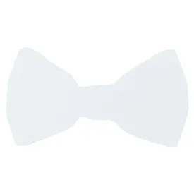 Crisp White Boys Bow Ties