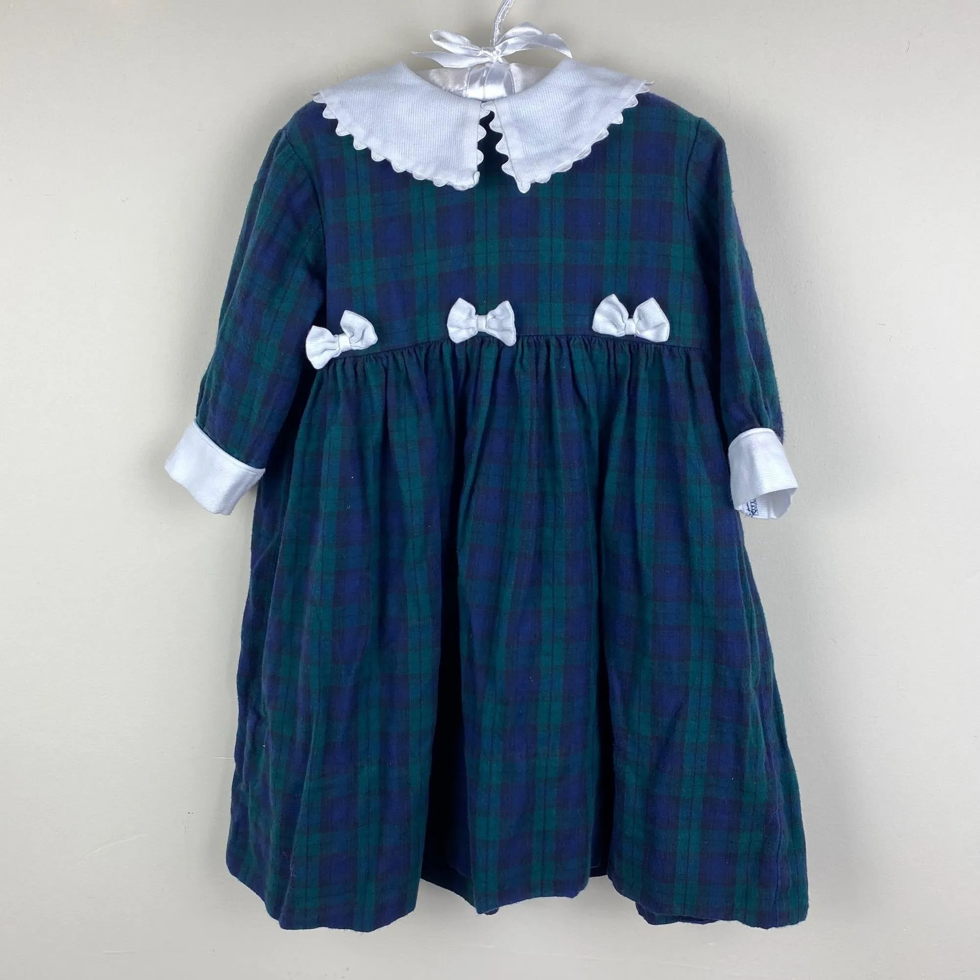 Daisies & Doodlebugs Plaid Bow Dress 2T