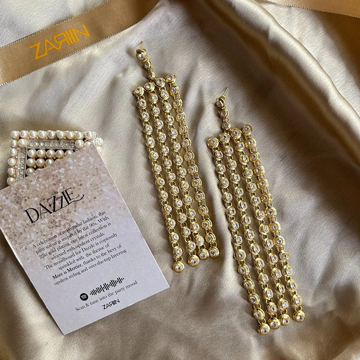 Dazzling Drama Shoulder Duster Earrings