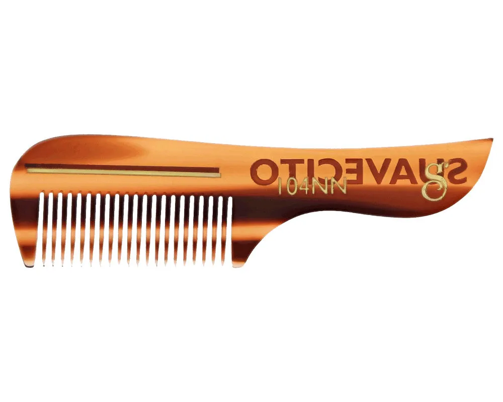 Deluxe Amber Mustache Comb