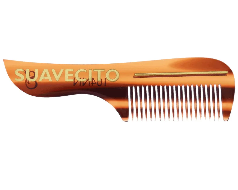 Deluxe Amber Mustache Comb