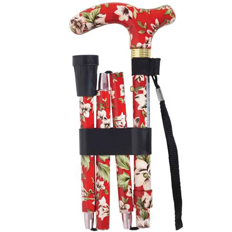 Deluxe Folding Patterned Walking Canes