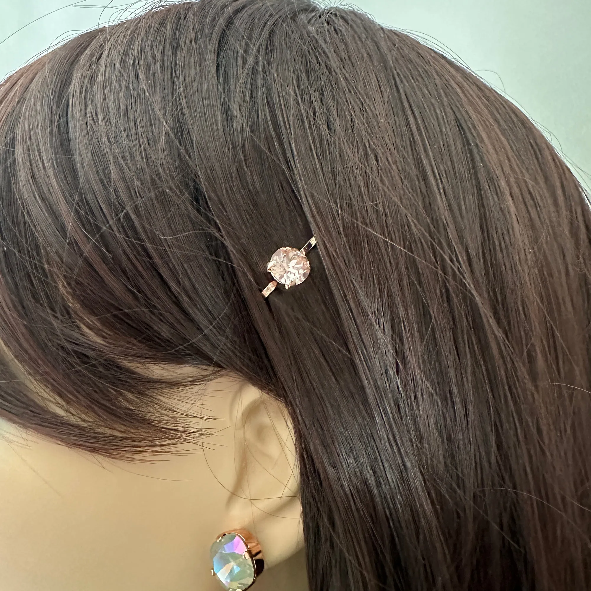 Diamante Solitaire Hair Pin