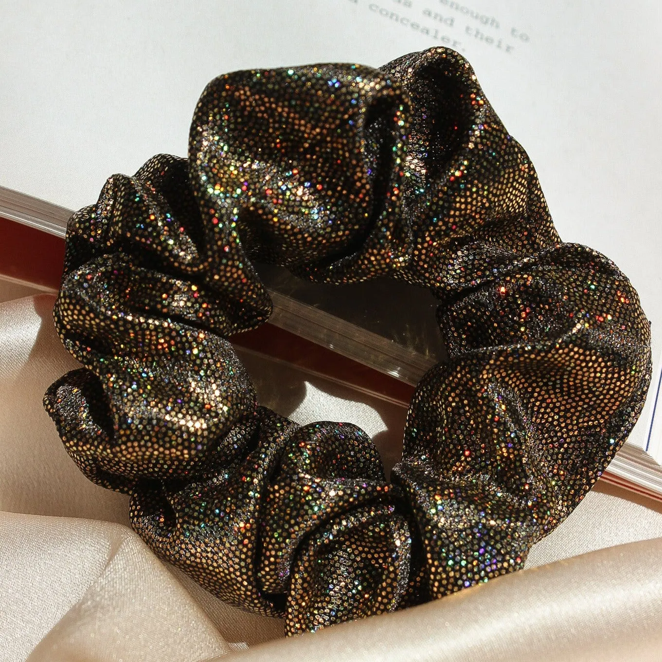 Disco Scrunchie in Gold