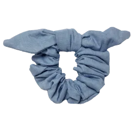 Dolly Bow Scrunchie in Chambray