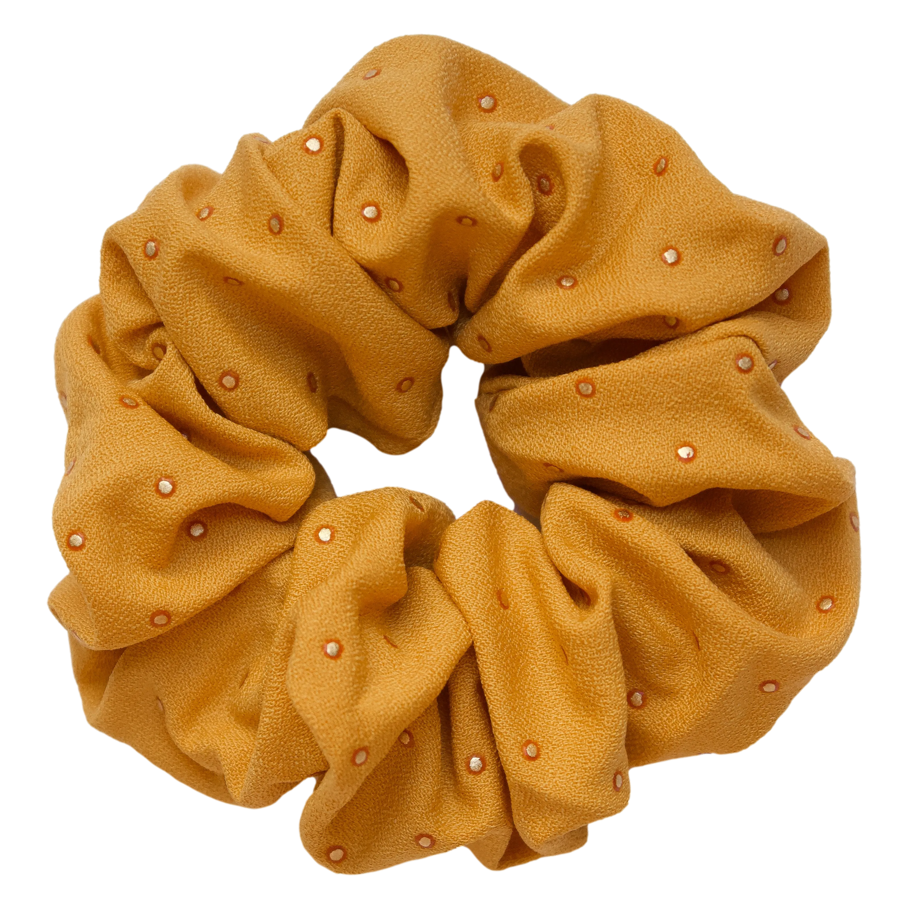 Drops of Gold Scrunchie in Mustard