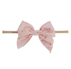 Edged Bow | Pink Stars