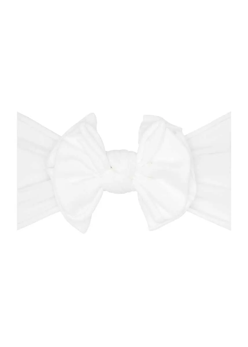 Fab Bow Headband - White