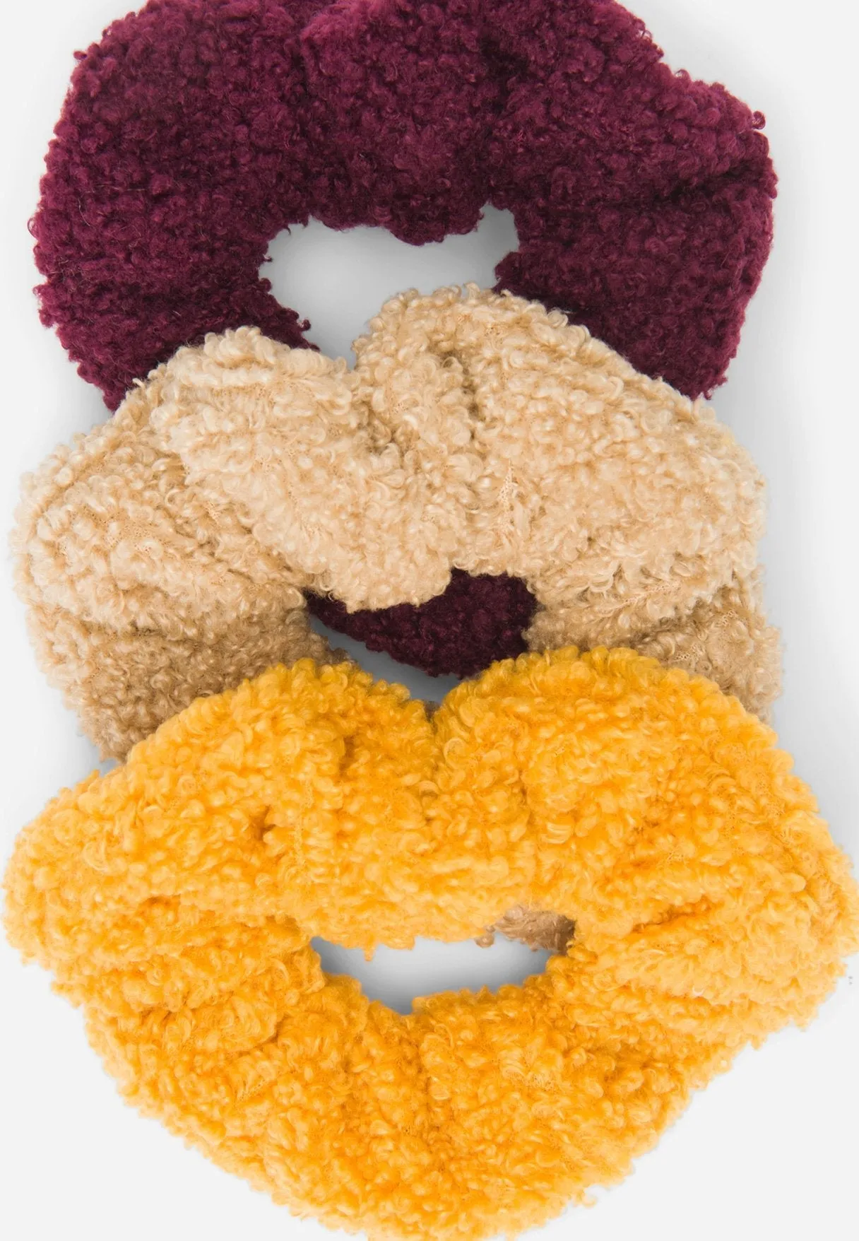 Faux Sherpa Hair Tie Set