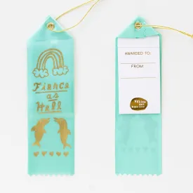 Fierce as Hell Dolphin - Award Ribbon Card