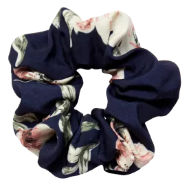 Flora Scrunchie in Navy