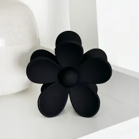 Flower Claw Clip - Black