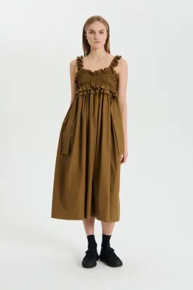 GIOVANNA | DRESS COTTON LIGHT BROWN