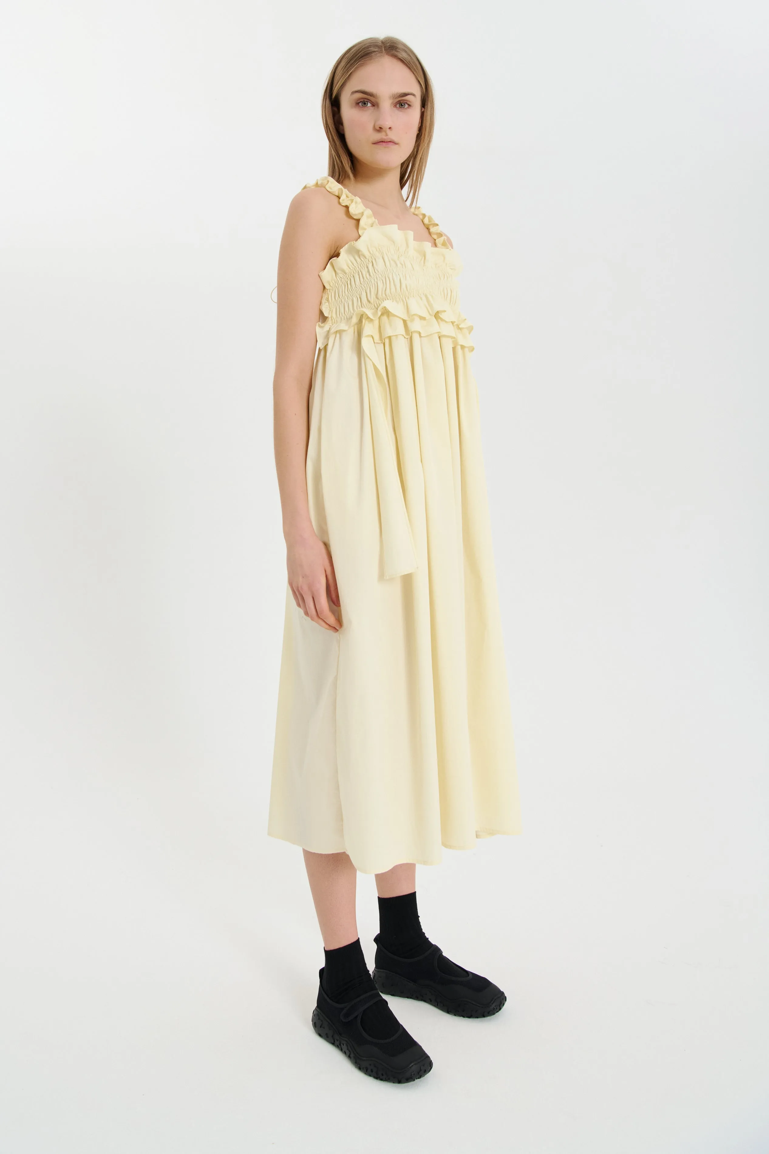 GIOVANNA | DRESS COTTON SOFT YELLOW