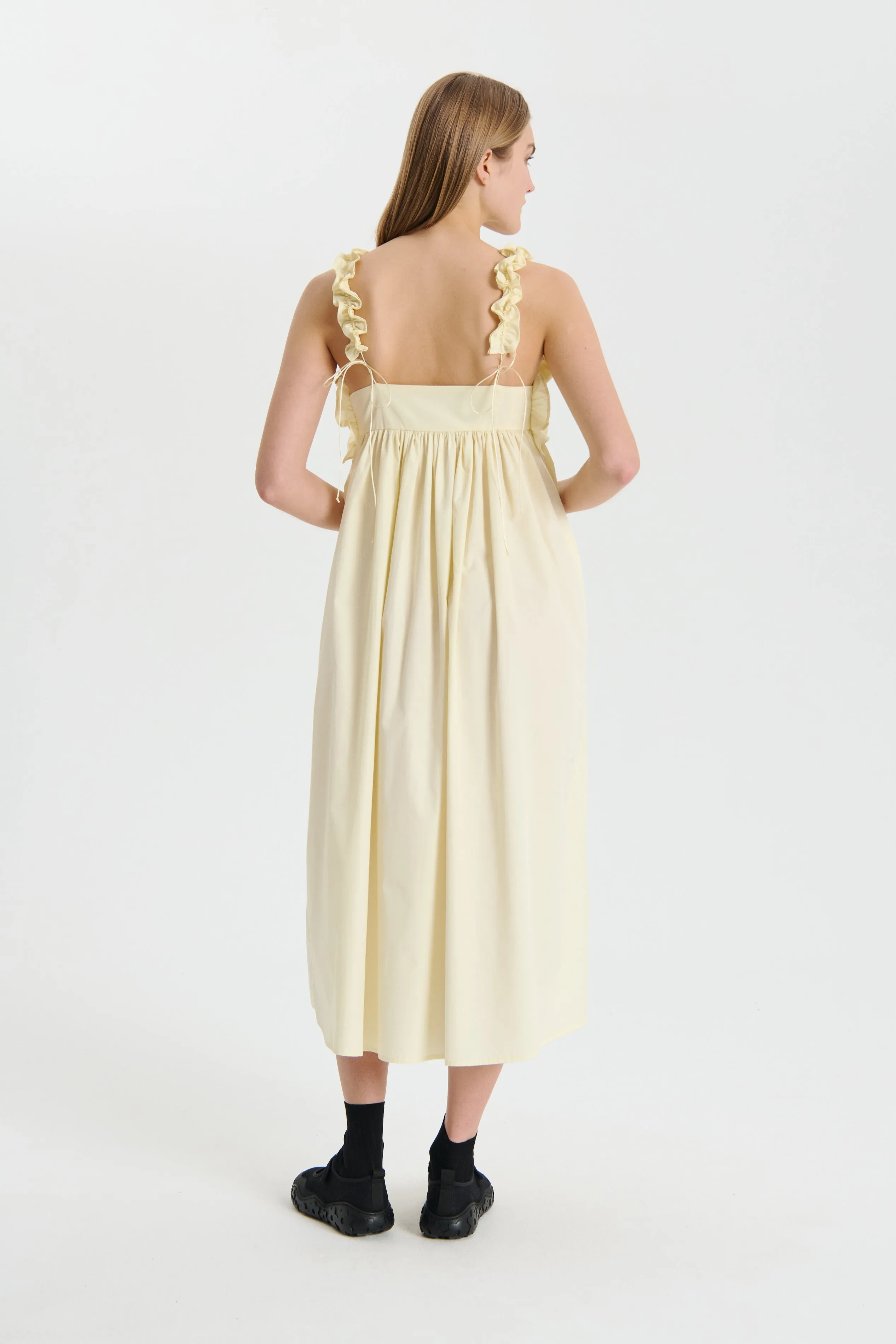 GIOVANNA | DRESS COTTON SOFT YELLOW