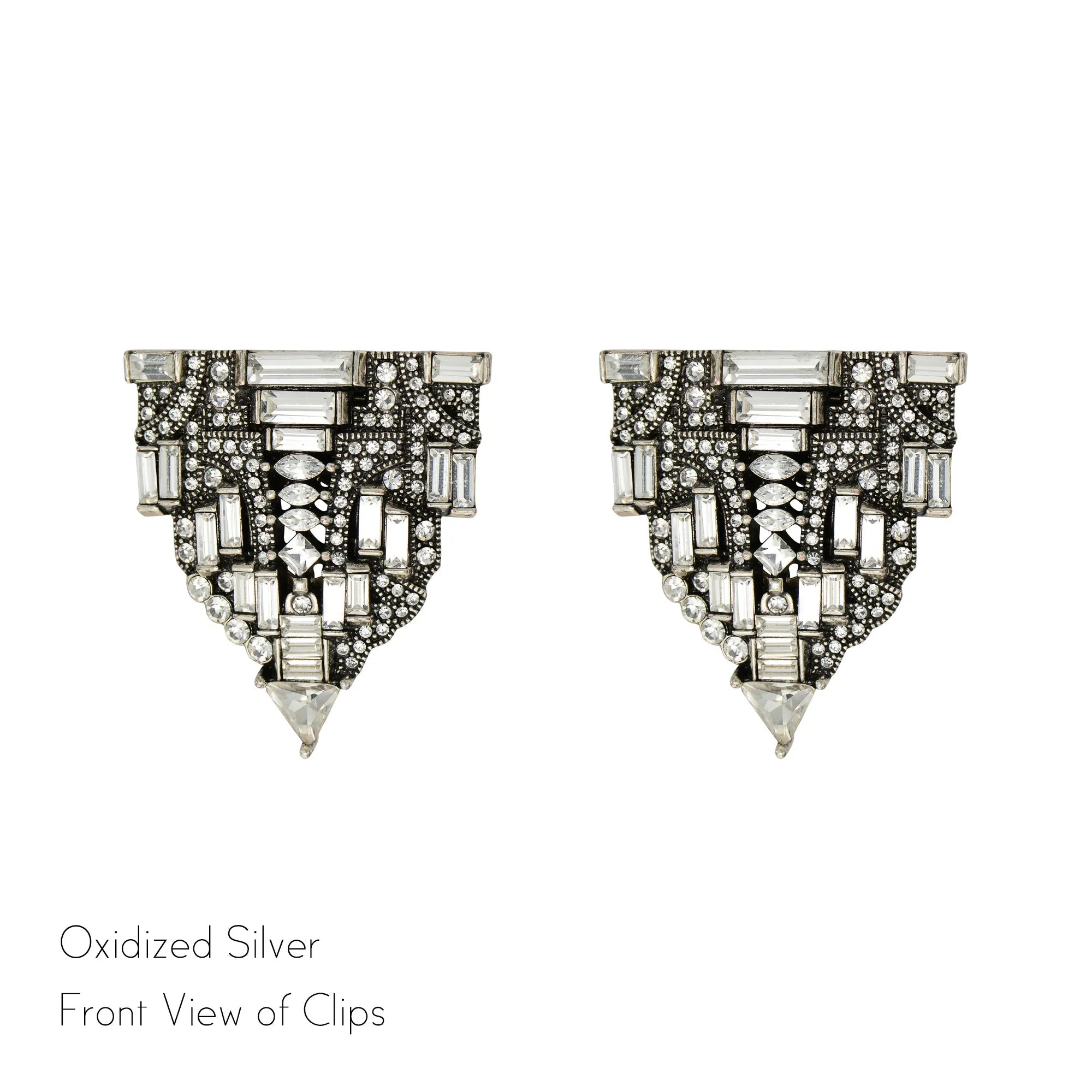 Gloria Double Clip Brooch