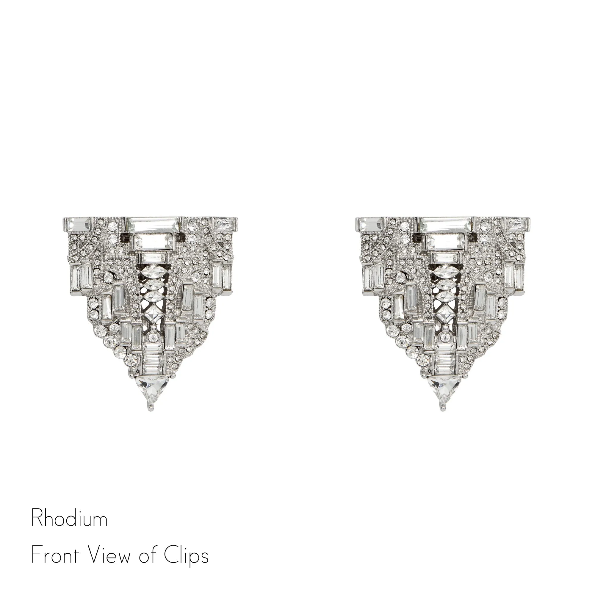 Gloria Double Clip Brooch