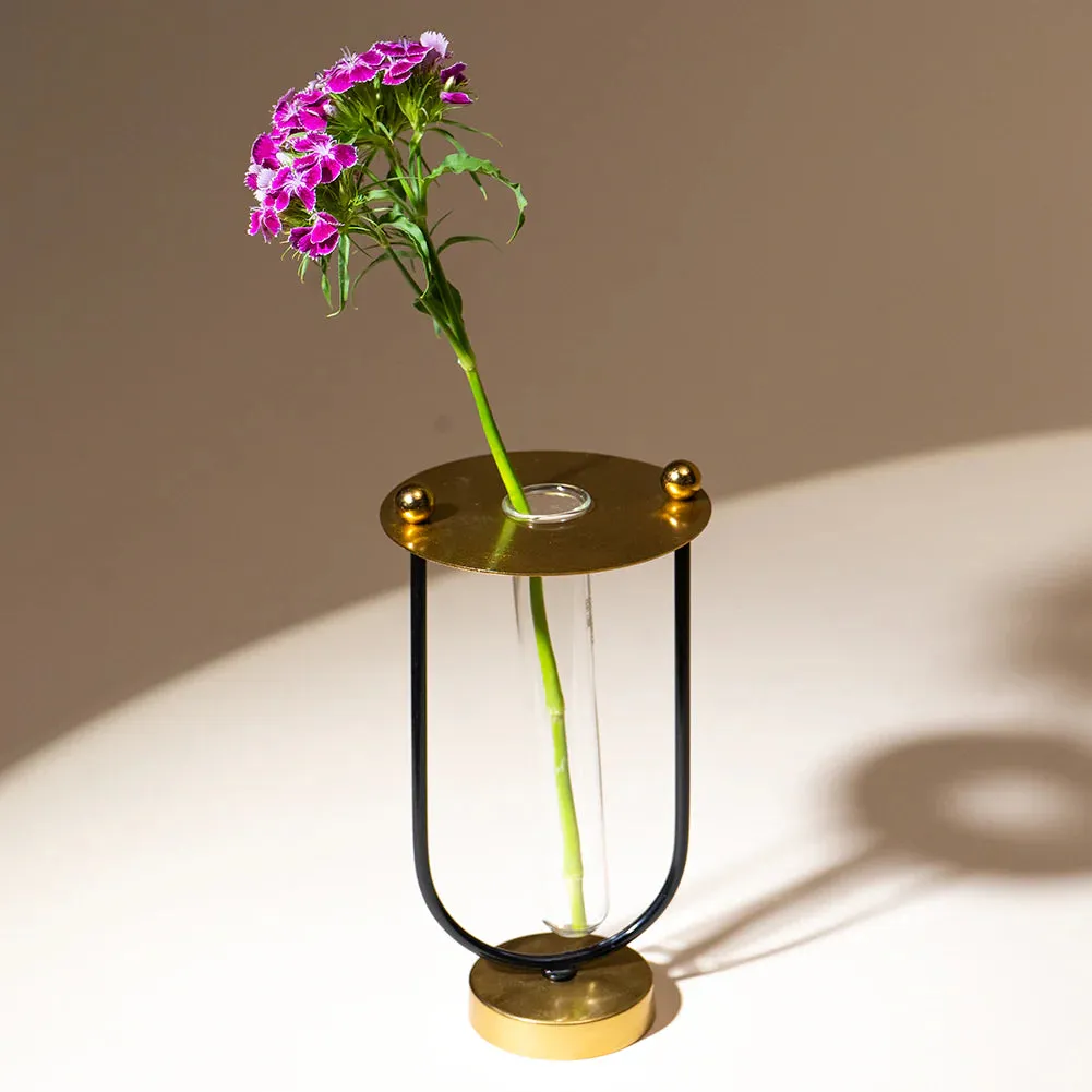 Gold Budvase with Test Tube