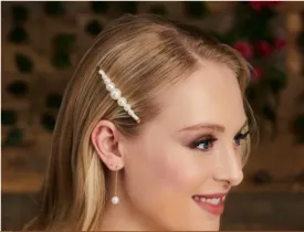 Graduated Gold Pearl Bobby Pin