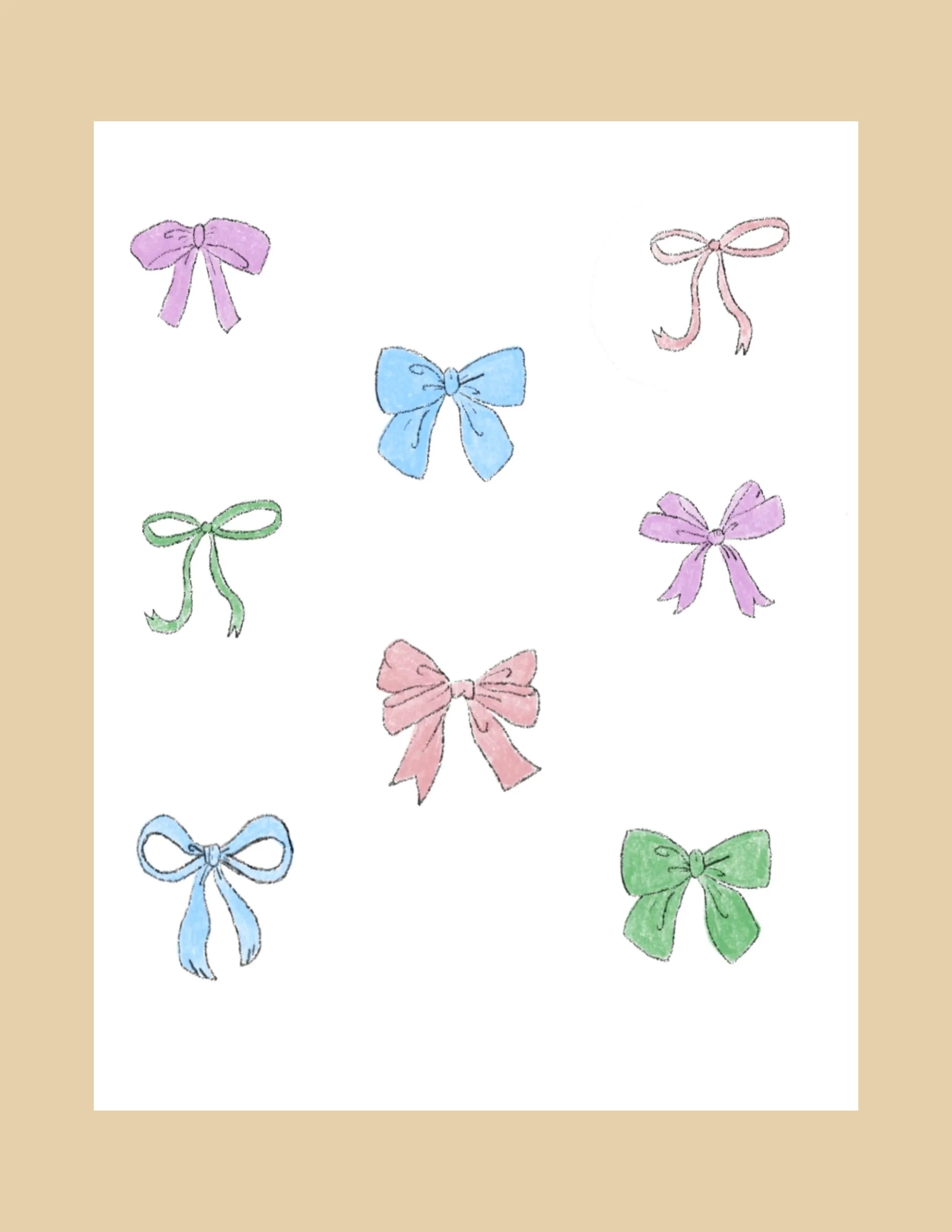 Greeting Card - Bows