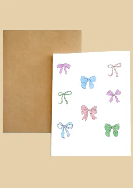 Greeting Card - Bows