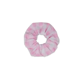 Hair Scrunchie | Light Pink Buffalo Check